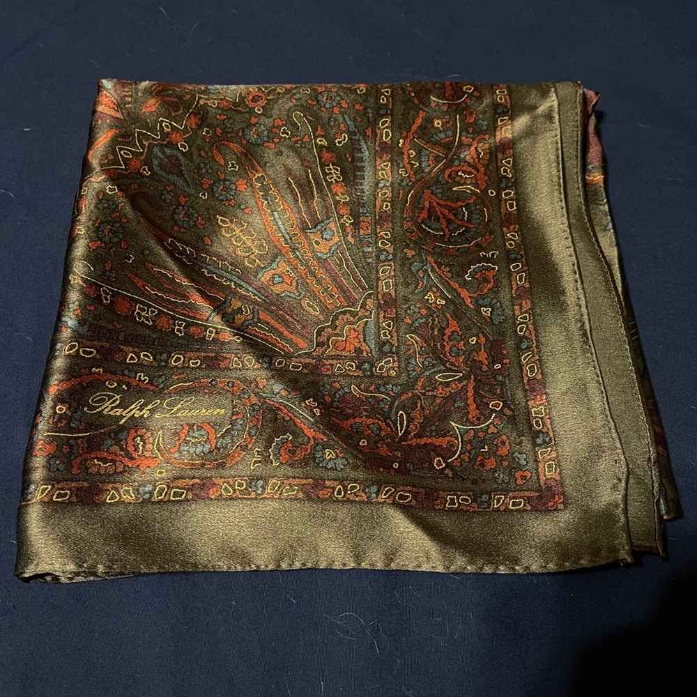 Ralph Lauren Oversized Paisley Silk Scarf